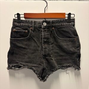 Zara Black Denim Shorts